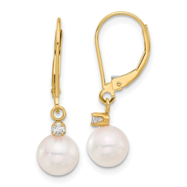 14k Yellow Gold Earrings Style XF836E - Classique Jewelry Inc.
