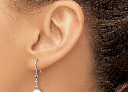 14k White Gold Earrings Style XF839E - Classique Jewelry Inc.