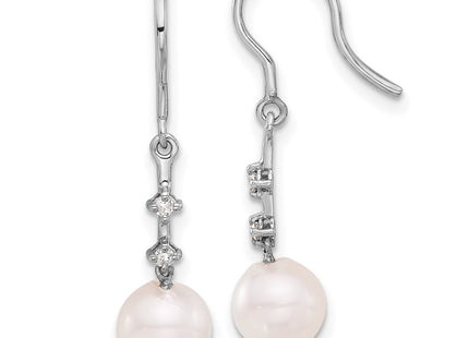 14k White Gold Earrings Style XF839E - Classique Jewelry Inc.