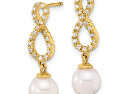 14k Yellow Gold Earrings Style XF840E - Classique Jewelry Inc.