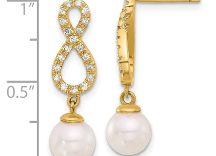 14k Yellow Gold Earrings Style XF840E - Classique Jewelry Inc.