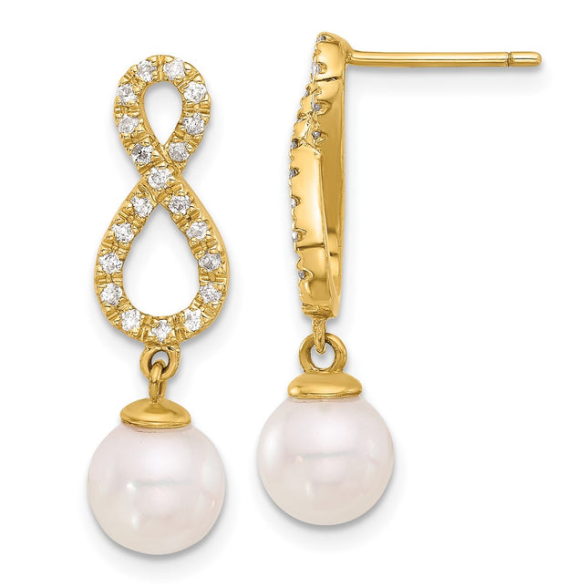 14k Yellow Gold Earrings Style XF840E - Classique Jewelry Inc.