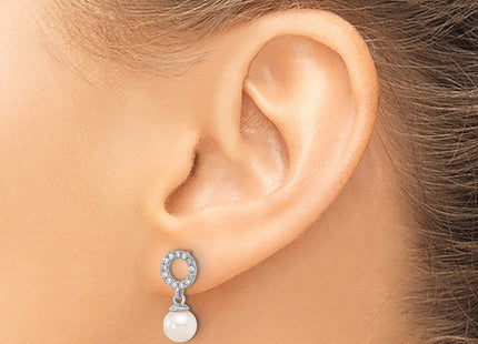 14k White Gold Earrings Style XF841E - Classique Jewelry Inc.
