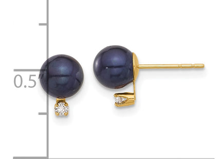 14k Yellow Gold Earrings Style XF844E - Classique Jewelry Inc.