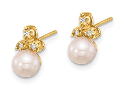 14k Yellow Gold Earrings Style XF847E - Classique Jewelry Inc.