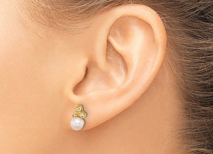 14k Yellow Gold Earrings Style XF847E - Classique Jewelry Inc.