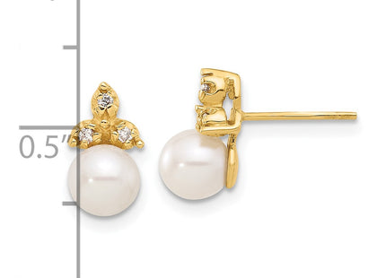 14k Yellow Gold Earrings Style XF847E - Classique Jewelry Inc.