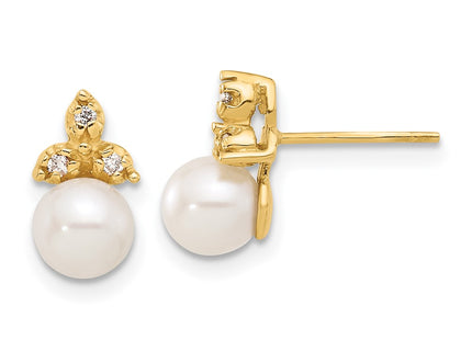 14k Yellow Gold Earrings Style XF847E - Classique Jewelry Inc.