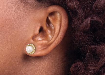 14k Yellow Gold Earrings Style XF848E - Classique Jewelry Inc.