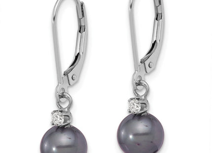 14k White Gold Earrings Style XF851E - Classique Jewelry Inc.