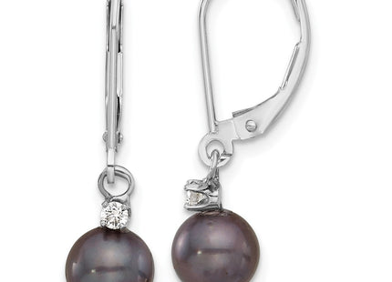 14k White Gold Earrings Style XF851E - Classique Jewelry Inc.