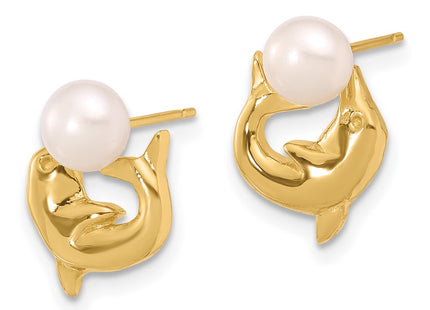 14k Yellow Gold Earrings Style XF853E - Classique Jewelry Inc.