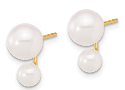 14k Yellow Gold Earrings Style XF857E - Classique Jewelry Inc.