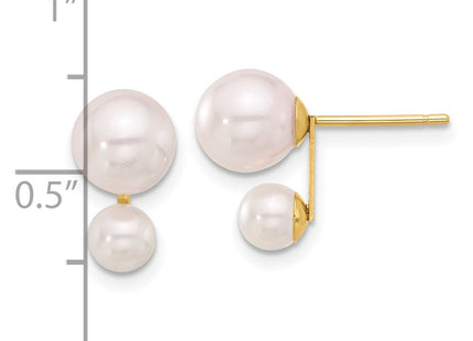 14k Yellow Gold Earrings Style XF857E - Classique Jewelry Inc.