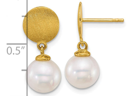 14k Yellow Gold Earrings Style XF863E - Classique Jewelry Inc.