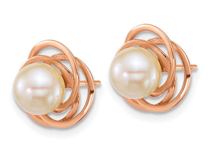14k Rose Gold Earrings Style XF867E - Classique Jewelry Inc.