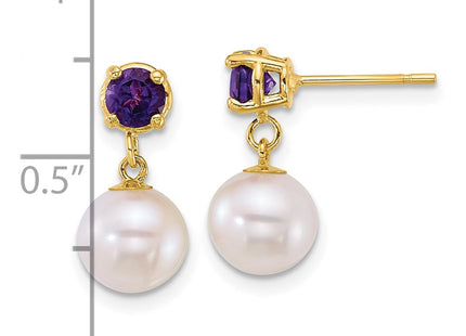 14k Yellow Gold Earrings Style XF878E - Classique Jewelry Inc.
