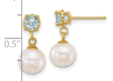 14k Yellow Gold Earrings Style XF878E - Classique Jewelry Inc.