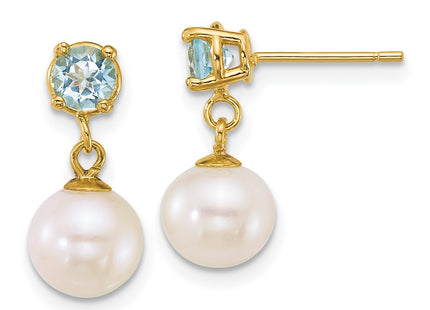 14k Yellow Gold Earrings Style XF878E - Classique Jewelry Inc.