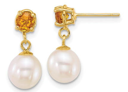 14k Yellow Gold Earrings Style XF878E - Classique Jewelry Inc.
