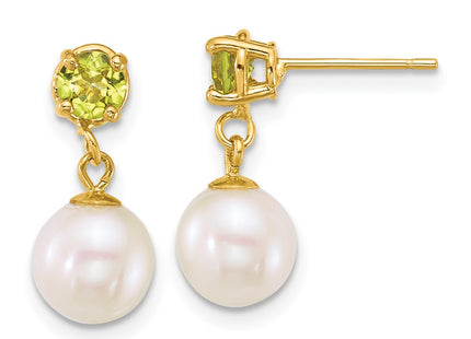 14k Yellow Gold Earrings Style XF878E - Classique Jewelry Inc.