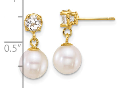 14k Yellow Gold Earrings Style XF878E - Classique Jewelry Inc.