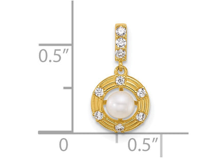 14k Yellow Gold Pendants Style XF880 - Classique Jewelry Inc.
