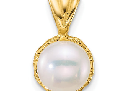 14K gold pearl pendant