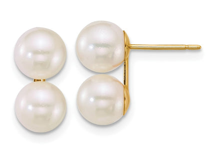 14k Yellow Gold Earrings Style XF891E - Classique Jewelry Inc.