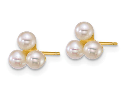 14k Yellow Gold Earrings Style XF892EW - Classique Jewelry Inc.