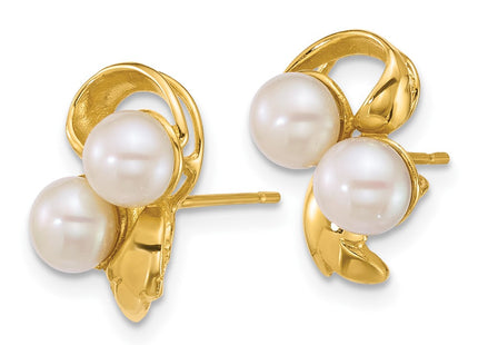 14k Yellow Gold Earrings Style XF894E - Classique Jewelry Inc.