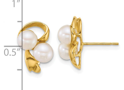 14k Yellow Gold Earrings Style XF894E - Classique Jewelry Inc.