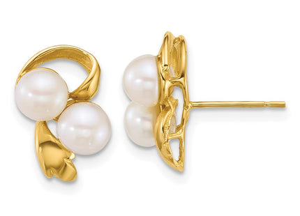 14k Yellow Gold Earrings Style XF894E - Classique Jewelry Inc.