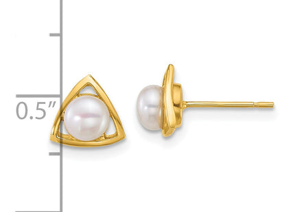 14k Yellow Gold Earrings Style XF896E - Classique Jewelry Inc.