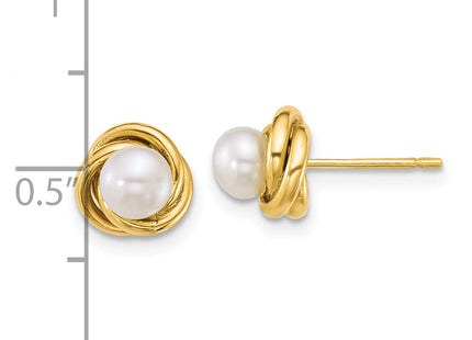 14k Yellow Gold Earrings Style XF897E - Classique Jewelry Inc.