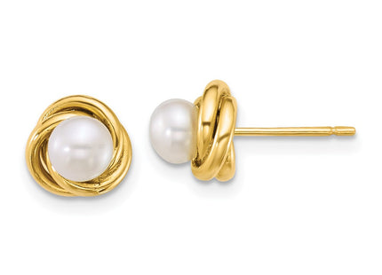 14k Yellow Gold Earrings Style XF897E - Classique Jewelry Inc.