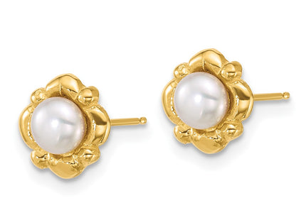 14k Yellow Gold Earrings Style XF898E - Classique Jewelry Inc.