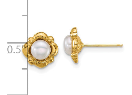 14k Yellow Gold Earrings Style XF898E - Classique Jewelry Inc.