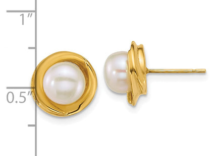 14k Yellow Gold Earrings Style XF900E - Classique Jewelry Inc.