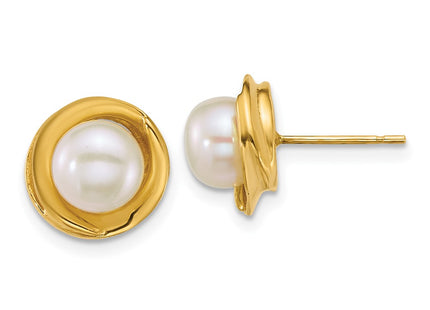 14k Yellow Gold Earrings Style XF900E - Classique Jewelry Inc.