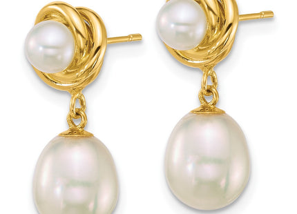 14k Yellow Gold Earrings Style XF905E - Classique Jewelry Inc.