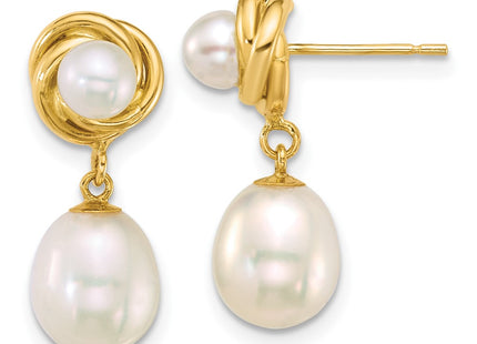 14k Yellow Gold Earrings Style XF905E - Classique Jewelry Inc.