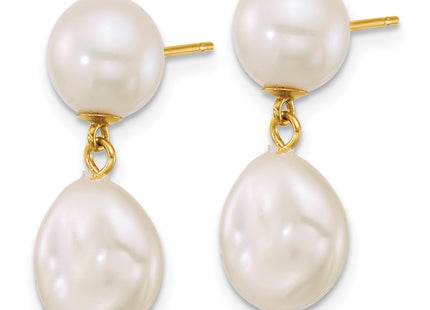 14k Yellow Gold Earrings Style XF906E - Classique Jewelry Inc.