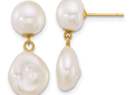 14k Yellow Gold Earrings Style XF906E - Classique Jewelry Inc.