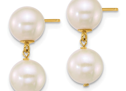 14k Yellow Gold Earrings Style XF907E - Classique Jewelry Inc.