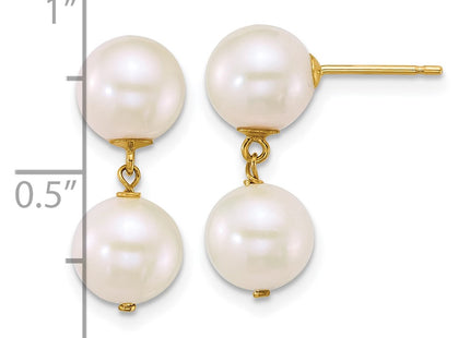 14k Yellow Gold Earrings Style XF907E - Classique Jewelry Inc.