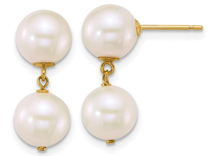 14k Yellow Gold Earrings Style XF907E - Classique Jewelry Inc.