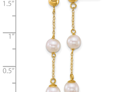 14k Yellow Gold Earrings Style XF909E - Classique Jewelry Inc.