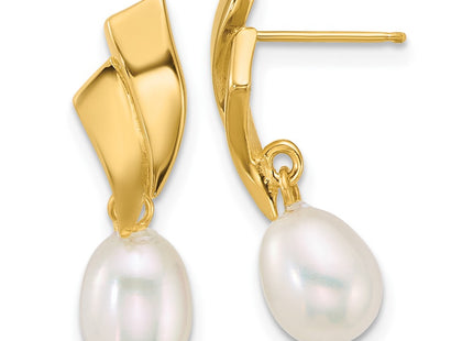 14k Yellow Gold Earrings Style XF911E - Classique Jewelry Inc.