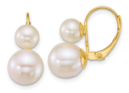 14k Yellow Gold Earrings Style XF912E - Classique Jewelry Inc.